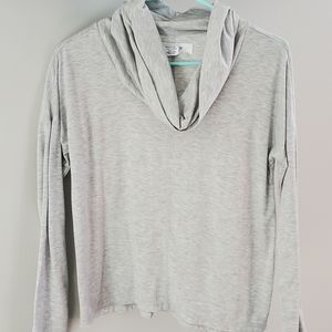 Cowl Neck Long-Sleeved Shirt